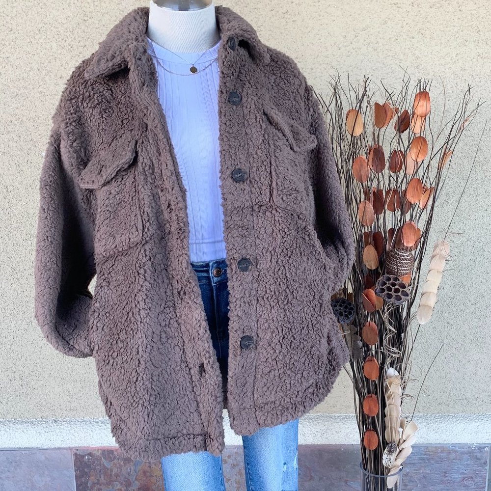 Teddy Button Down Jacket